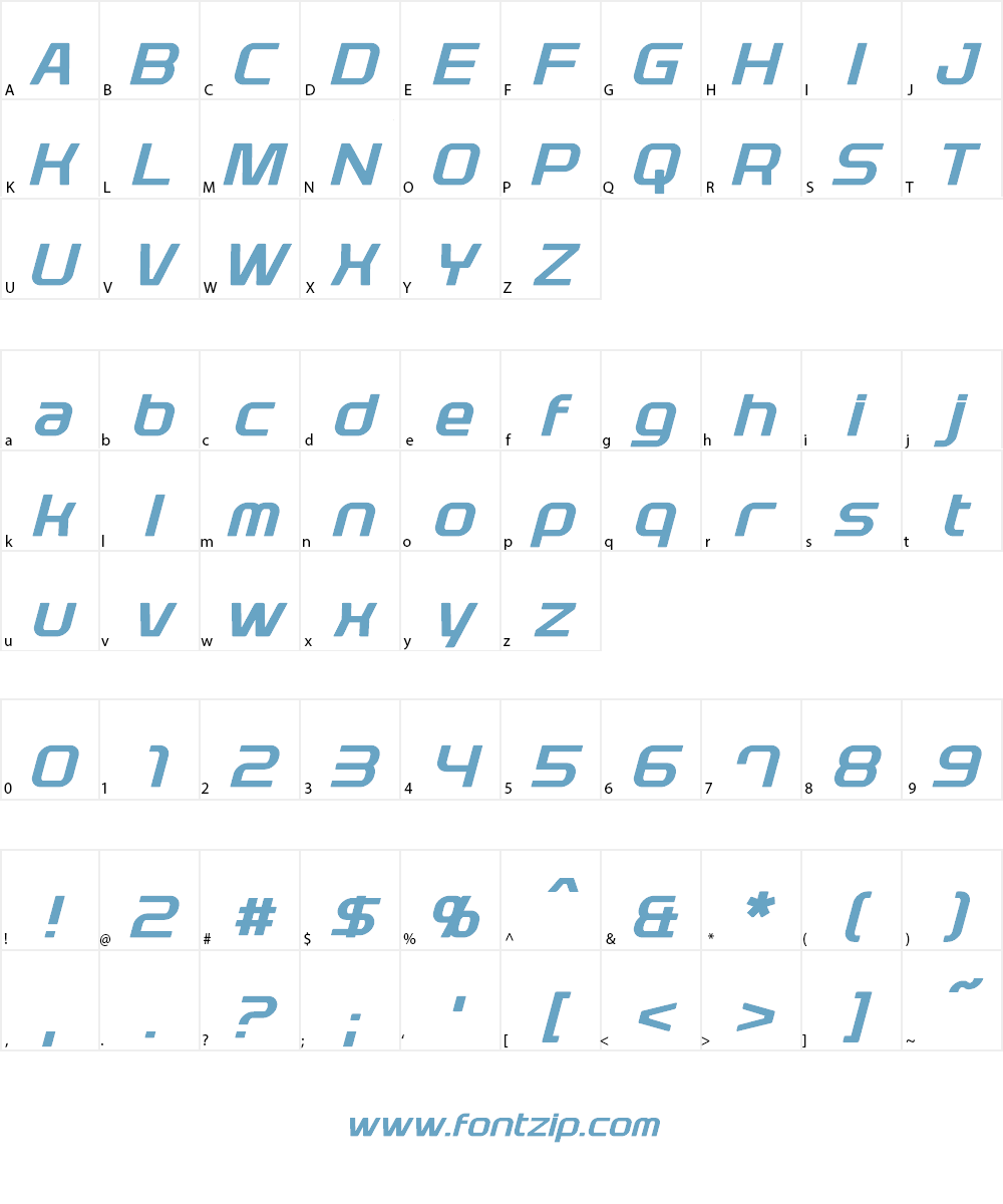 Plavsky Font Character